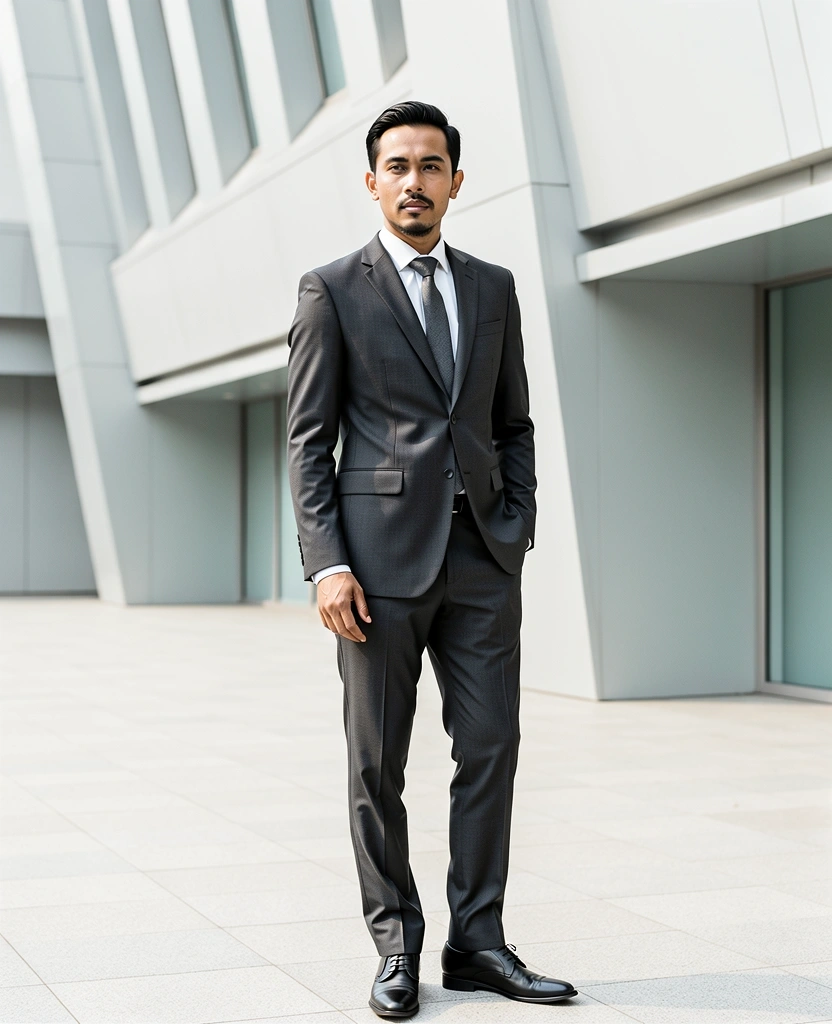 Sophisticated man in tailored suit